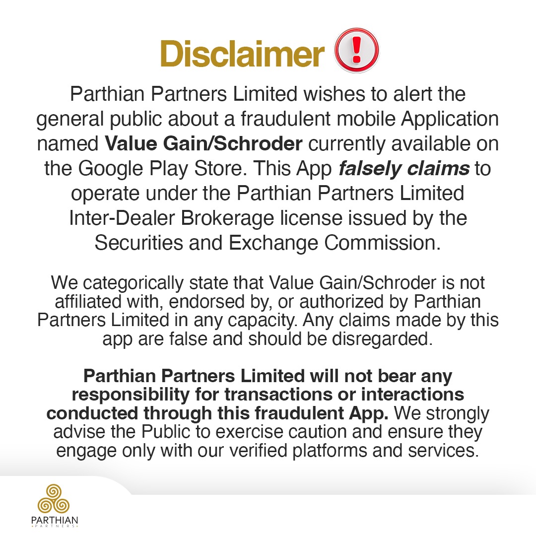 Disclaimer: Parthian Partners is Not Affiliated With Value Gain/Schroder